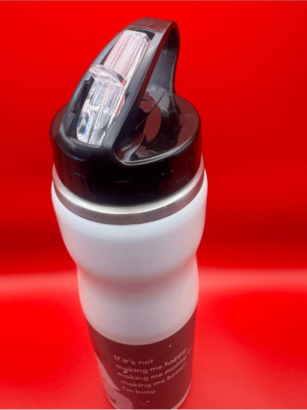 CUSTOM Sport Insulated Water Bottle with Straw